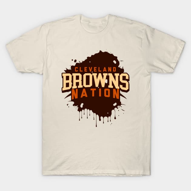 Cleveland Browns Nation T-Shirt by mbloomstine